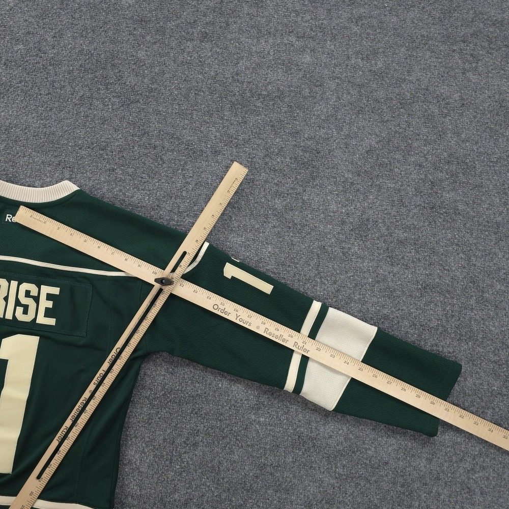 Minnesota Wild Jersey Womens Large Green NHL Ice Hockey Reebok Zach Parise 11 - Picture 12 of 13